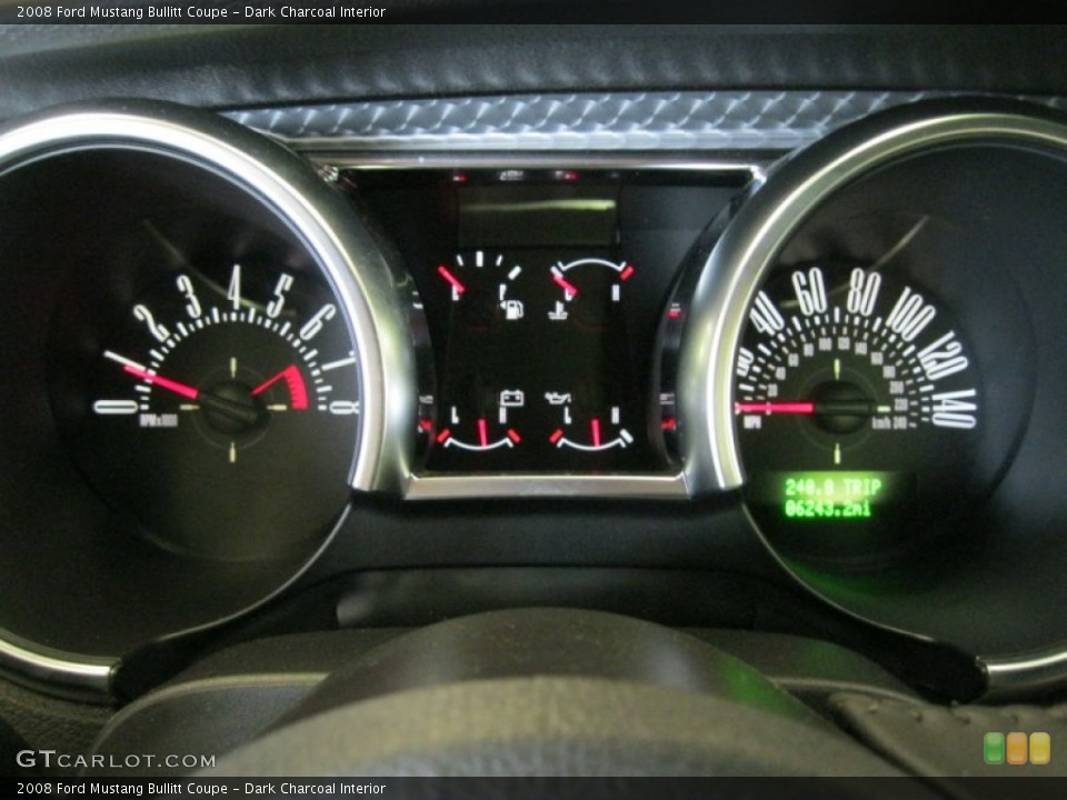 Dark Charcoal Interior Gauges for the 2008 Ford Mustang Bullitt Coupe #50513269