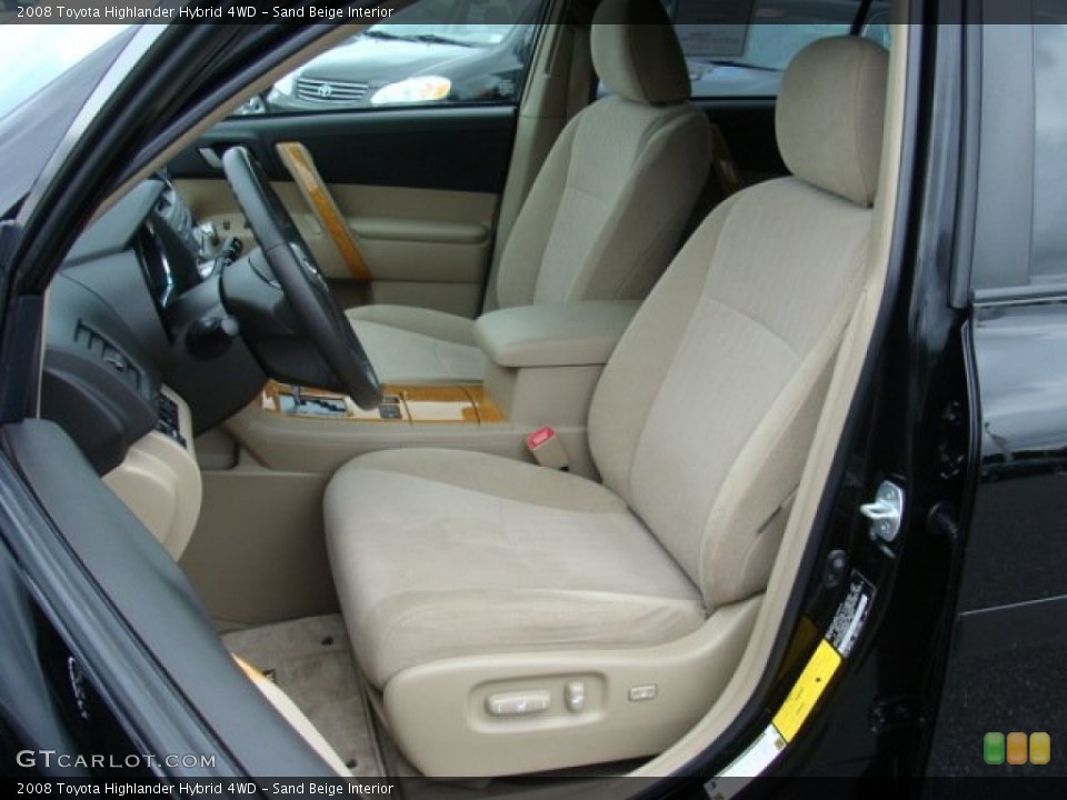 Sand Beige Interior Photo for the 2008 Toyota Highlander Hybrid 4WD #50516311