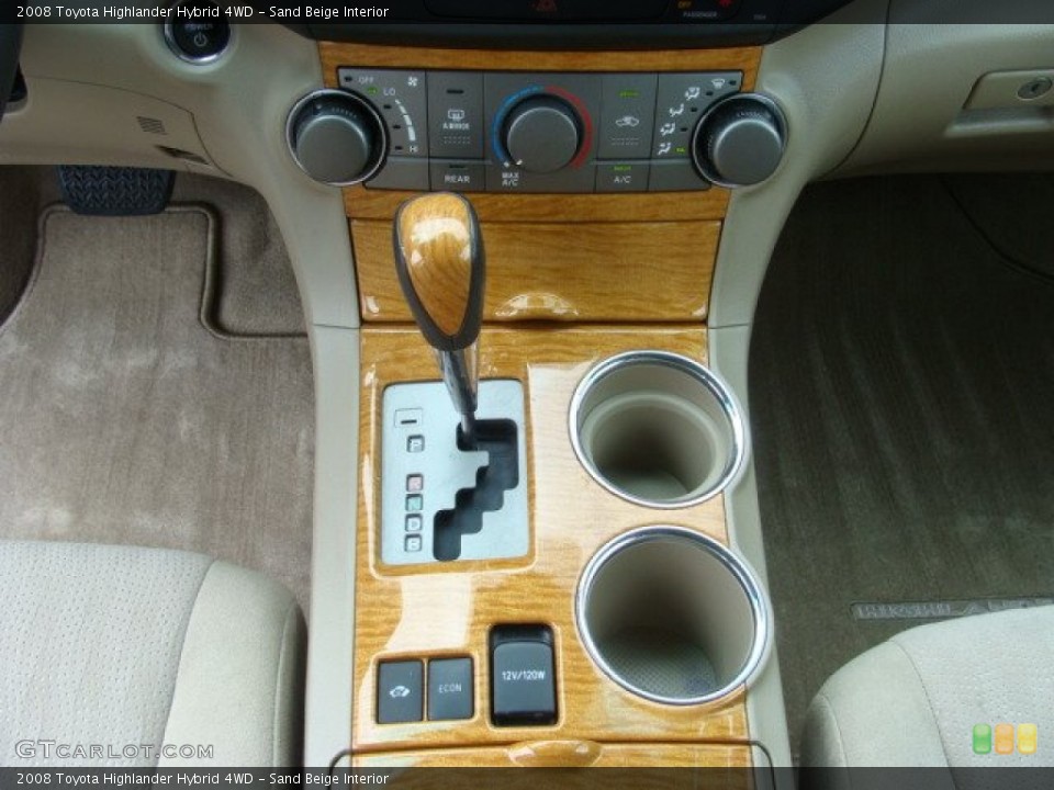 Sand Beige Interior Transmission for the 2008 Toyota Highlander Hybrid 4WD #50516371