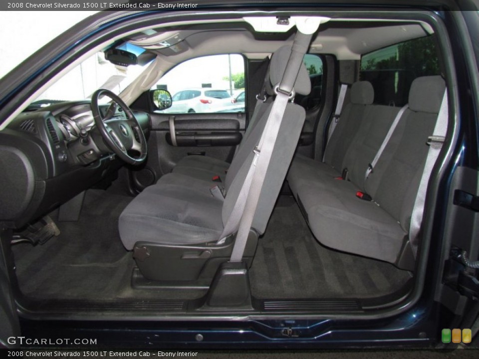 Ebony Interior Photo for the 2008 Chevrolet Silverado 1500 LT Extended Cab #50518075