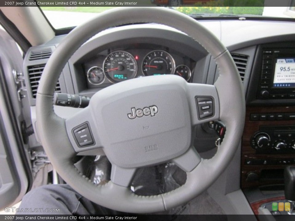 Medium Slate Gray Interior Steering Wheel for the 2007 Jeep Grand Cherokee Limited CRD 4x4 #50518099