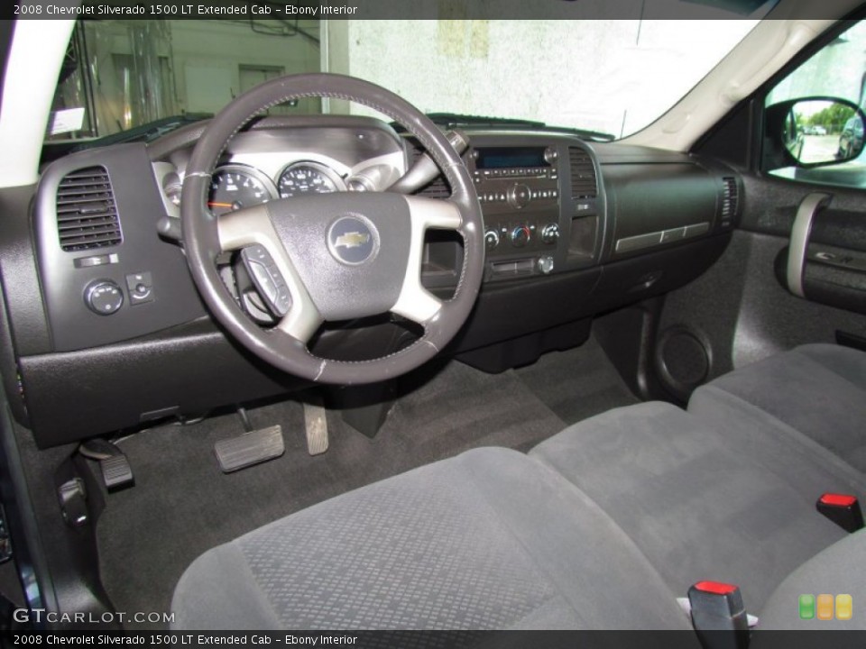 Ebony Interior Dashboard for the 2008 Chevrolet Silverado 1500 LT Extended Cab #50518141