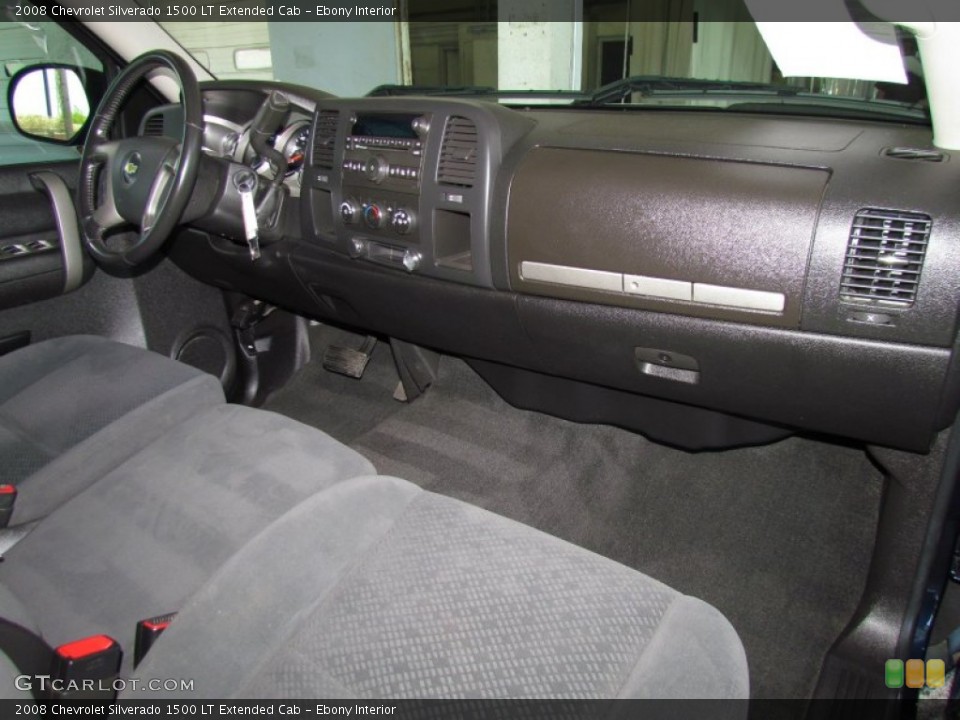 Ebony Interior Dashboard for the 2008 Chevrolet Silverado 1500 LT Extended Cab #50518192