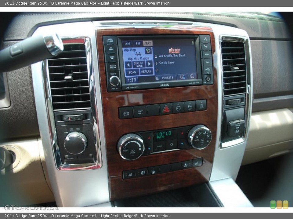 Light Pebble Beige/Bark Brown Interior Controls for the 2011 Dodge Ram 2500 HD Laramie Mega Cab 4x4 #50520208