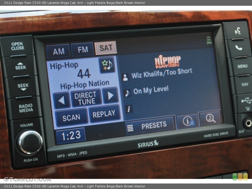 Light Pebble Beige/Bark Brown Interior Controls for the 2011 Dodge Ram 2500 HD Laramie Mega Cab 4x4 #50520241
