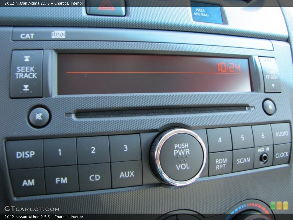 Charcoal Interior Controls for the 2012 Nissan Altima 2.5 S #50520958