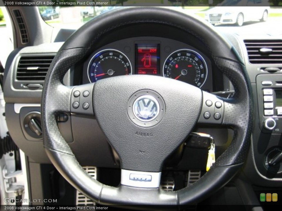 Interlagos Plaid Cloth Interior Steering Wheel for the 2008 Volkswagen GTI 4 Door #50521489