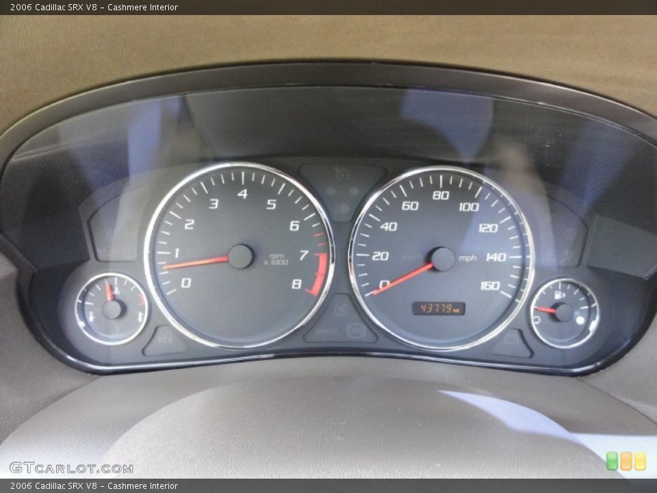 Cashmere Interior Gauges for the 2006 Cadillac SRX V8 #50522011