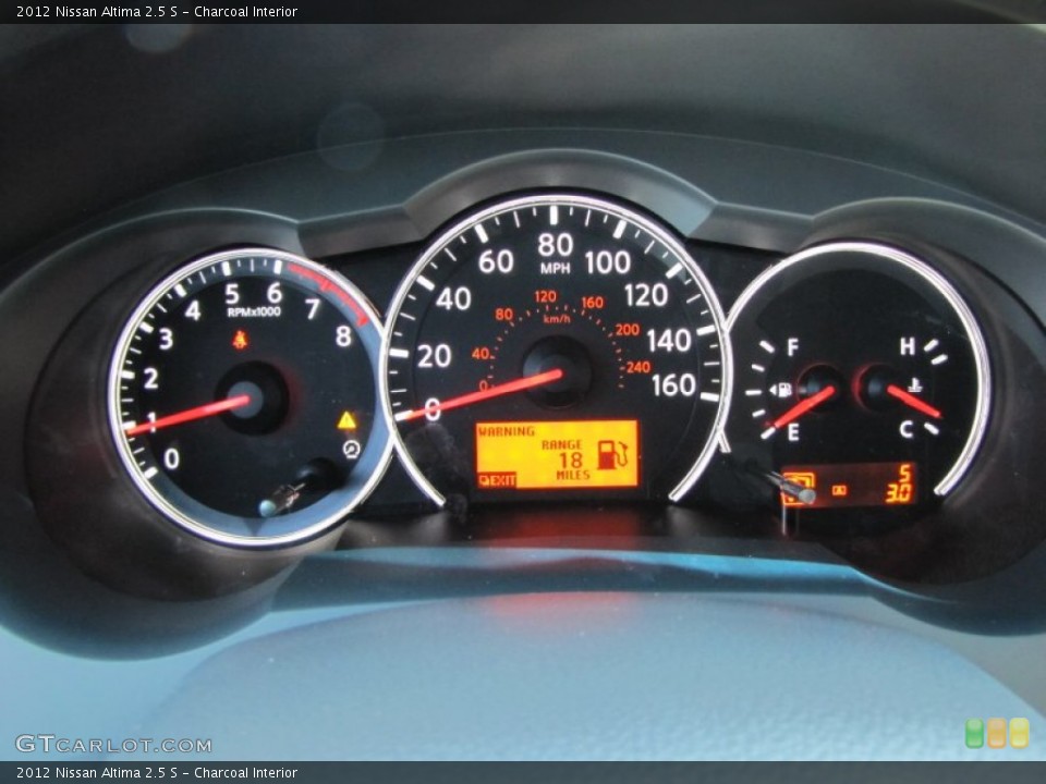 Charcoal Interior Gauges for the 2012 Nissan Altima 2.5 S #50522968