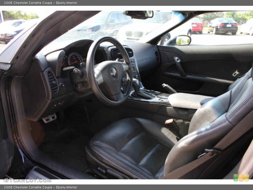 Ebony Interior Photo for the 2008 Chevrolet Corvette Coupe #50525344