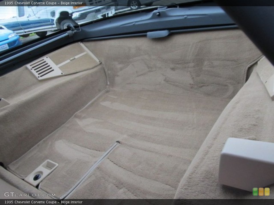 Beige Interior Trunk for the 1995 Chevrolet Corvette Coupe #50526853