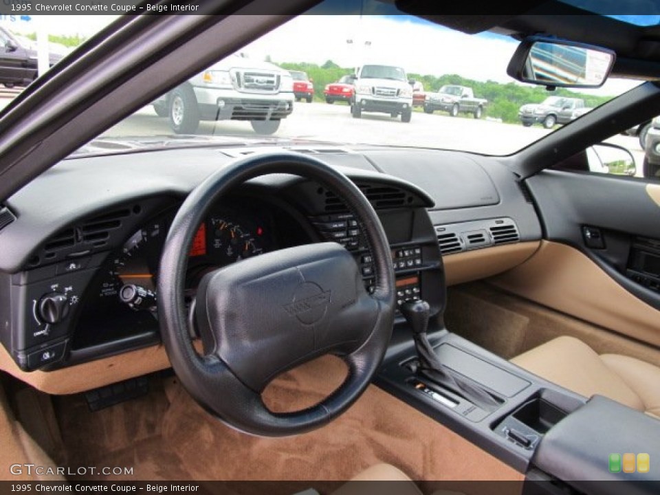 Beige Interior Dashboard for the 1995 Chevrolet Corvette Coupe #50526868