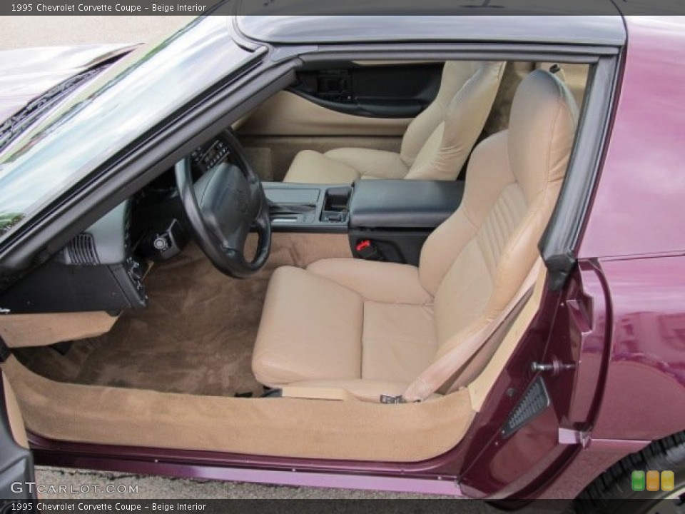 Beige Interior Photo for the 1995 Chevrolet Corvette Coupe #50526875