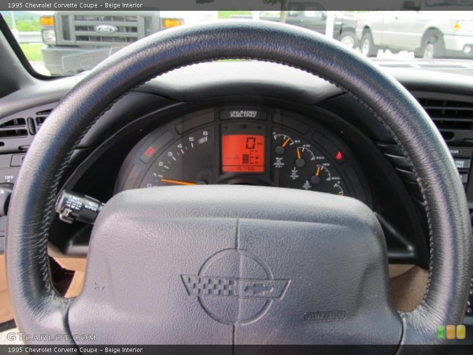 Beige Interior Steering Wheel for the 1995 Chevrolet Corvette Coupe #50526934