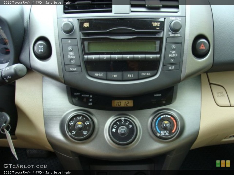 Sand Beige Interior Controls for the 2010 Toyota RAV4 I4 4WD #50526964