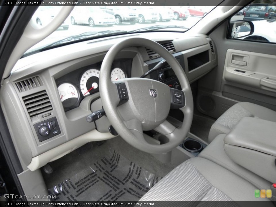 Dark Slate Gray/Medium Slate Gray Interior Photo for the 2010 Dodge Dakota Big Horn Extended Cab #50527483