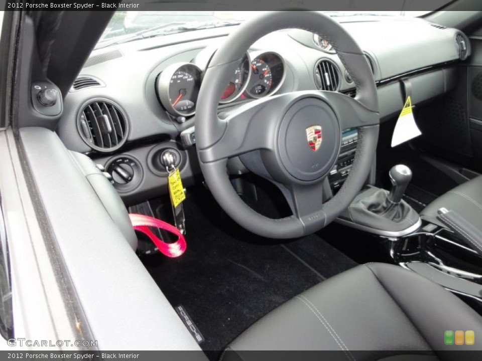 Black Interior Photo for the 2012 Porsche Boxster Spyder #50527754