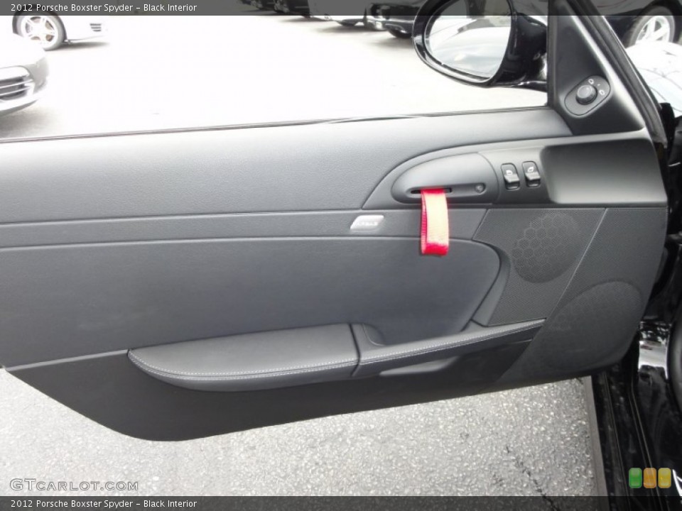 Black Interior Door Panel for the 2012 Porsche Boxster Spyder #50527783