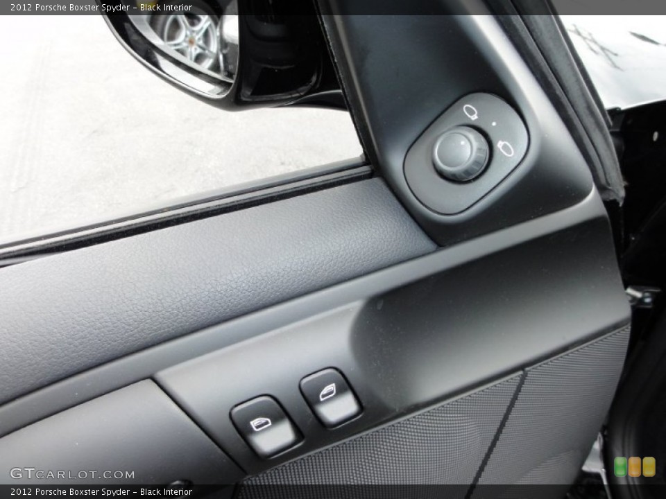 Black Interior Controls for the 2012 Porsche Boxster Spyder #50527798