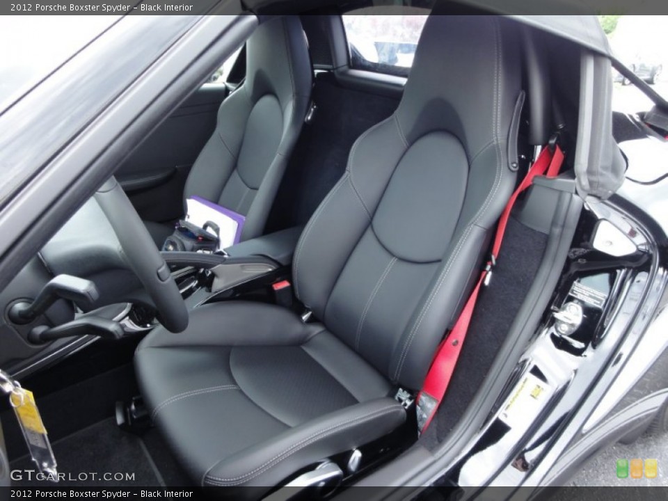 Black Interior Photo for the 2012 Porsche Boxster Spyder #50527828