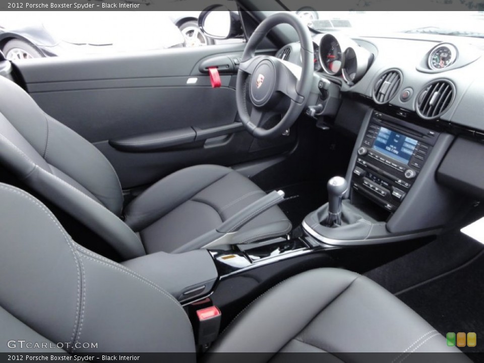 Black Interior Photo for the 2012 Porsche Boxster Spyder #50527858