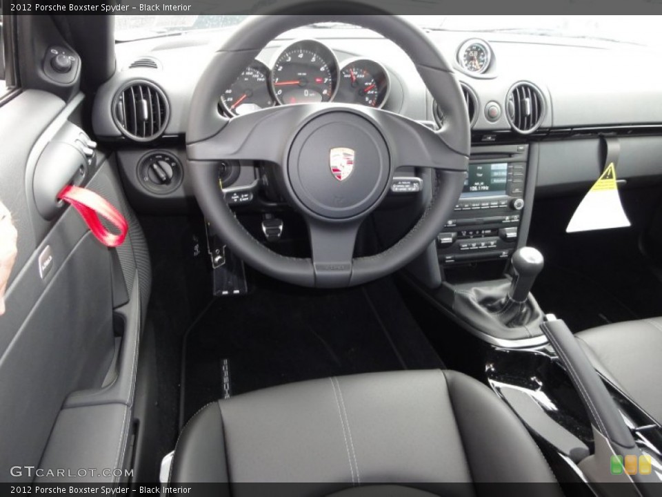 Black Interior Dashboard for the 2012 Porsche Boxster Spyder #50528056