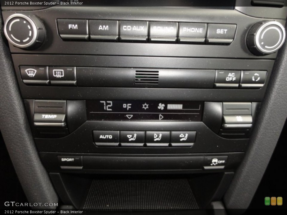 Black Interior Controls for the 2012 Porsche Boxster Spyder #50528085