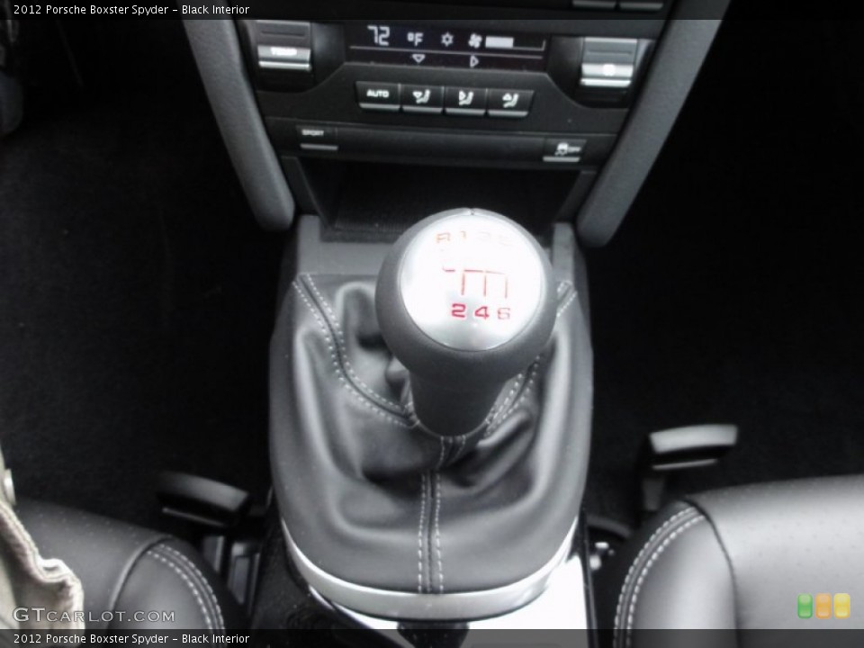 Black Interior Transmission for the 2012 Porsche Boxster Spyder #50528101