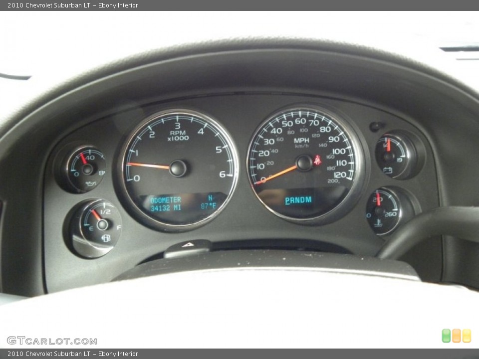 Ebony Interior Gauges for the 2010 Chevrolet Suburban LT #50528859