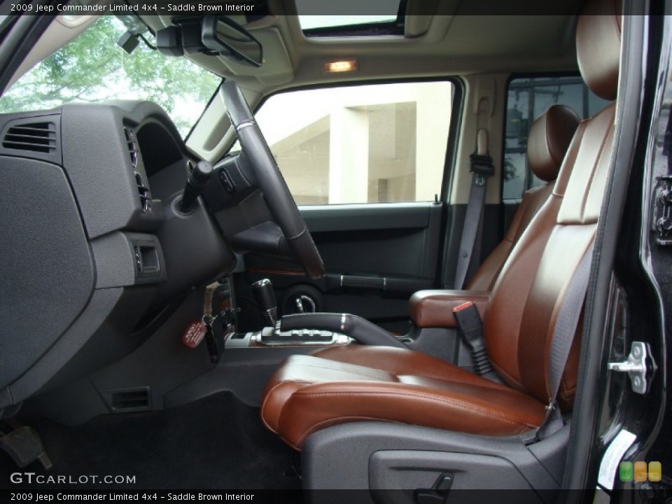 Saddle Brown Interior Photo for the 2009 Jeep Commander Limited 4x4 #50531281