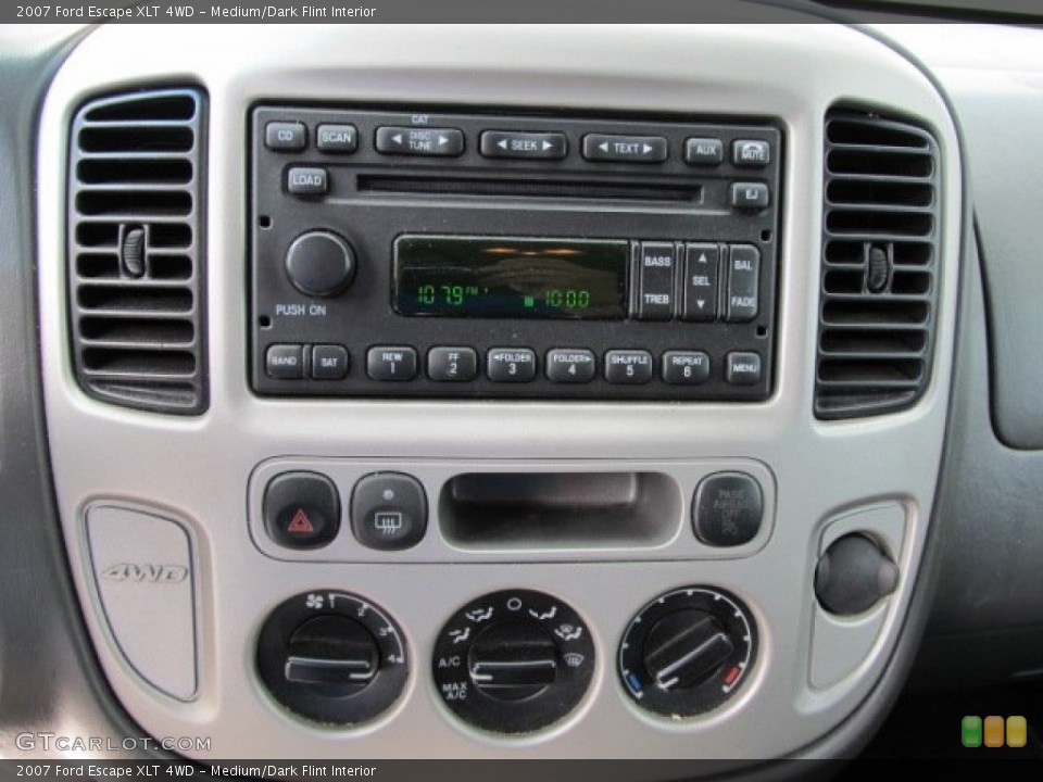 Medium/Dark Flint Interior Controls for the 2007 Ford Escape XLT 4WD #50531509
