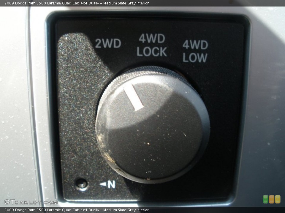 Medium Slate Gray Interior Controls for the 2009 Dodge Ram 3500 Laramie Quad Cab 4x4 Dually #50534518