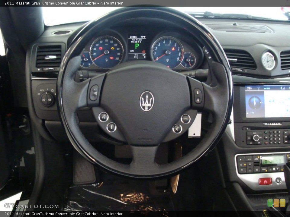 Nero Interior Steering Wheel for the 2011 Maserati GranTurismo Convertible GranCabrio #50535865