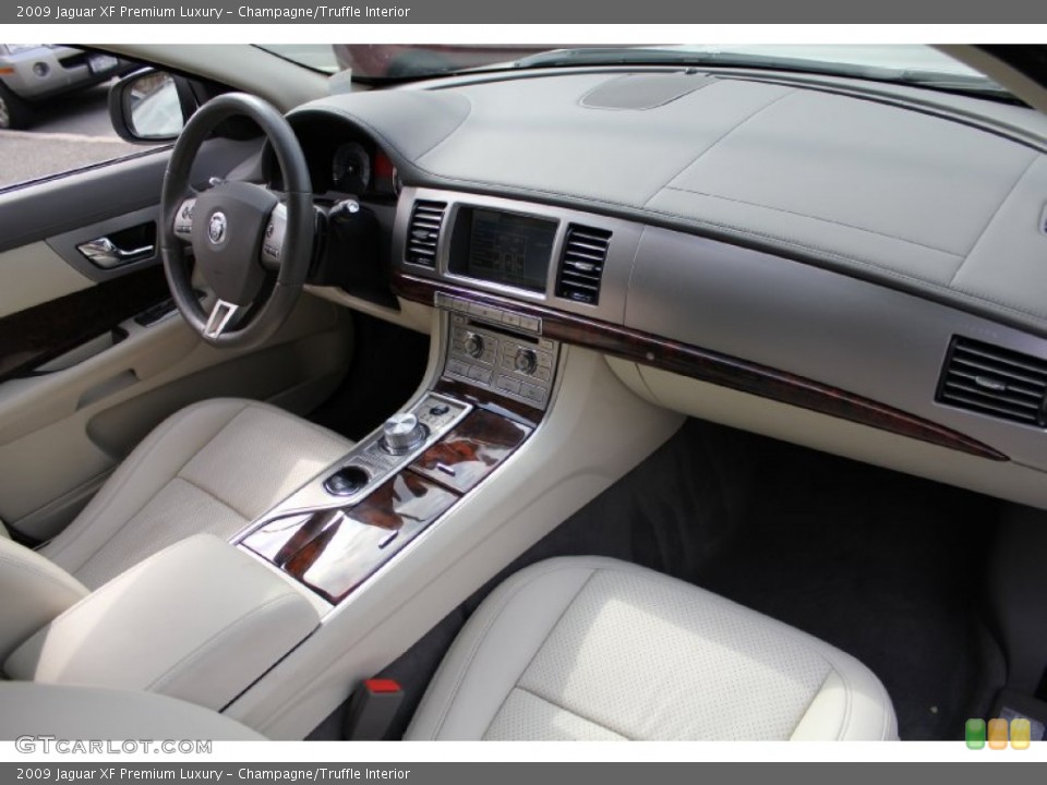 Champagne/Truffle Interior Dashboard for the 2009 Jaguar XF Premium Luxury #50536300