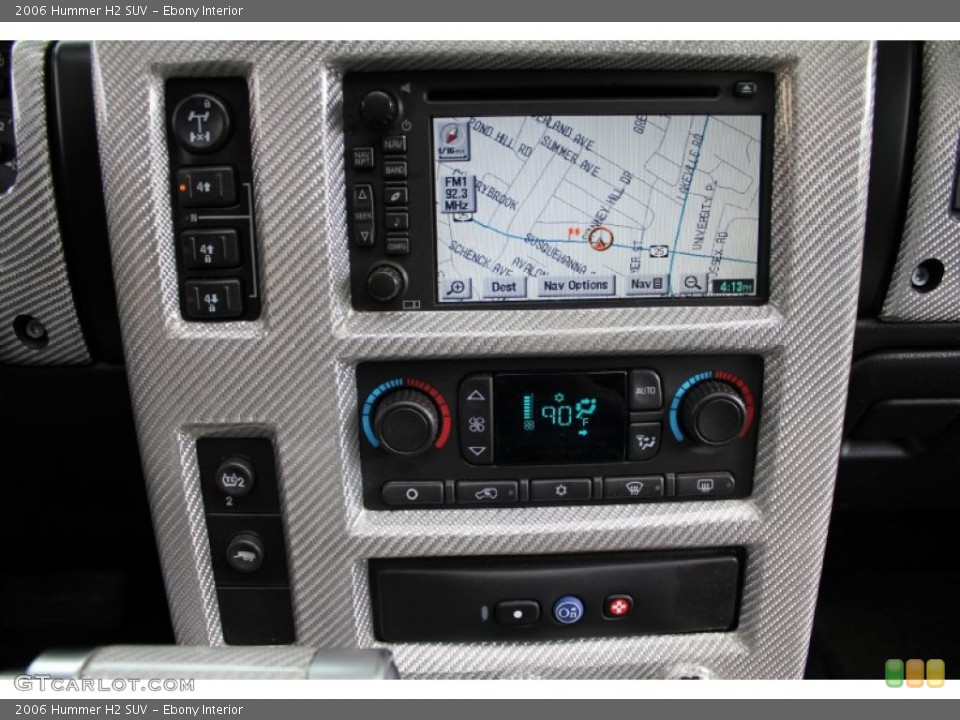 Ebony Interior Navigation for the 2006 Hummer H2 SUV #50537266