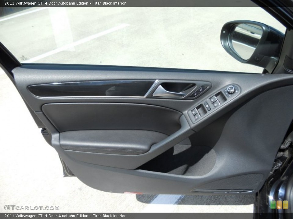 Titan Black Interior Door Panel for the 2011 Volkswagen GTI 4 Door Autobahn Edition #50537560