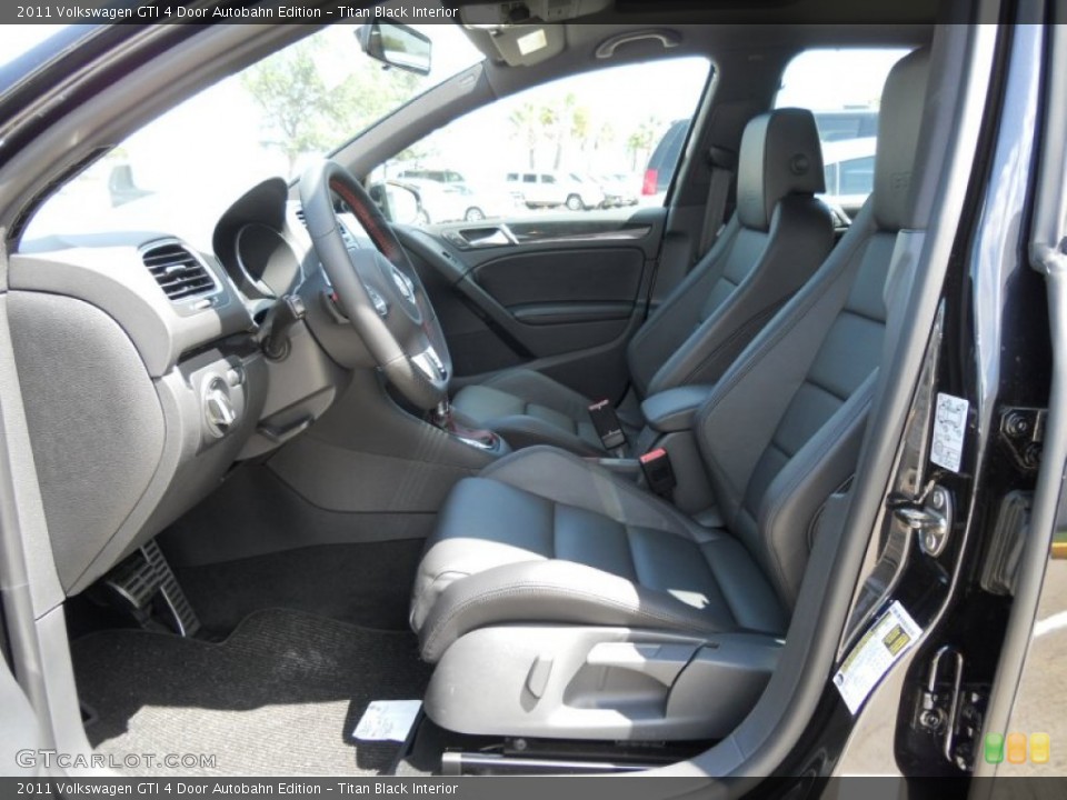 Titan Black Interior Photo for the 2011 Volkswagen GTI 4 Door Autobahn Edition #50537575