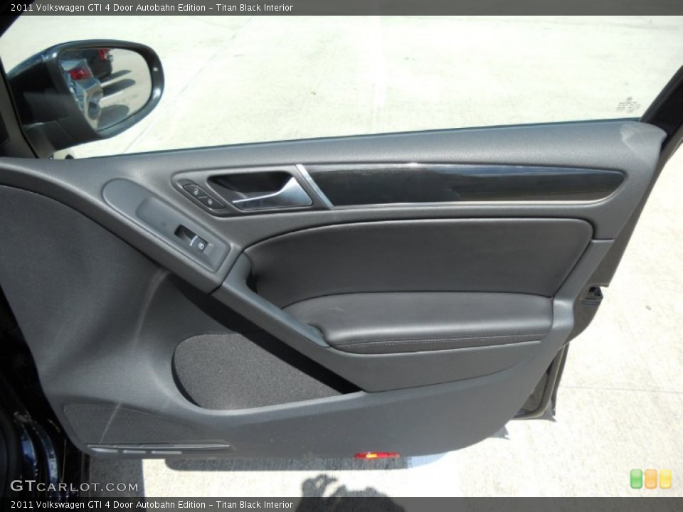 Titan Black Interior Door Panel for the 2011 Volkswagen GTI 4 Door Autobahn Edition #50537590