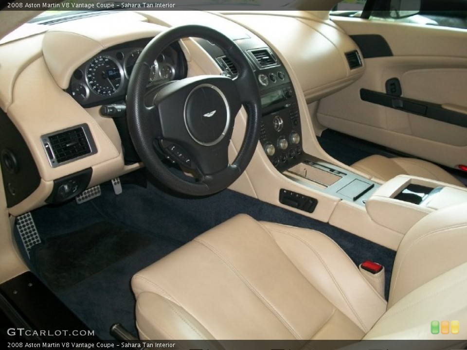 Sahara Tan 2008 Aston Martin V8 Vantage Interiors