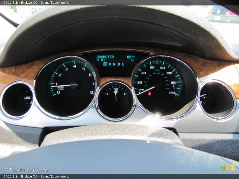 Ebony/Ebony Interior Gauges for the 2011 Buick Enclave CX #50543284