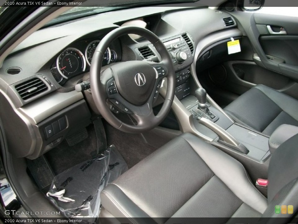 Ebony Interior Prime Interior for the 2010 Acura TSX V6 Sedan #50544232