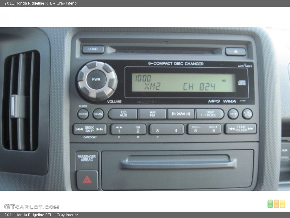 Gray Interior Controls for the 2011 Honda Ridgeline RTL #50544259