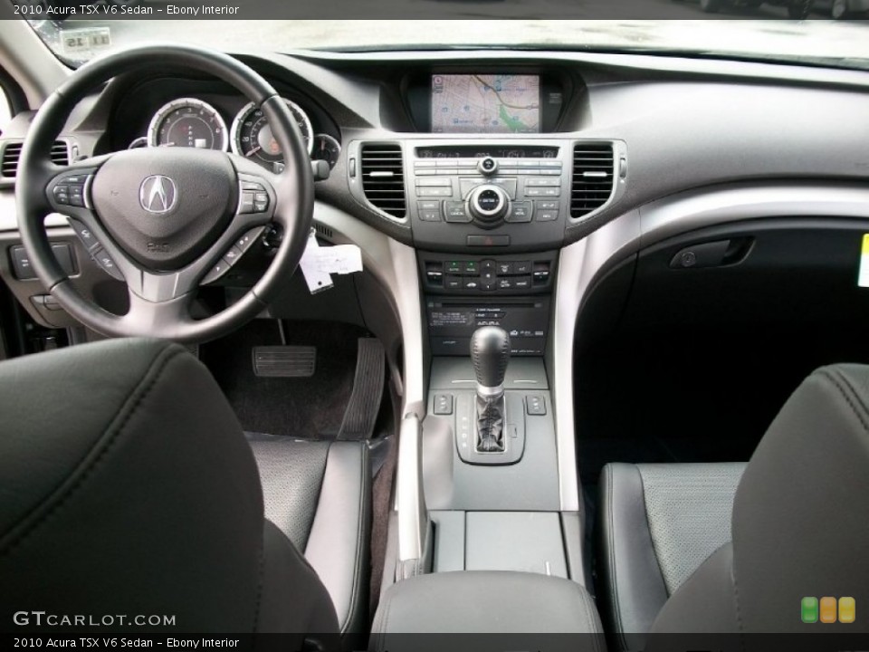 Ebony Interior Dashboard for the 2010 Acura TSX V6 Sedan #50544277