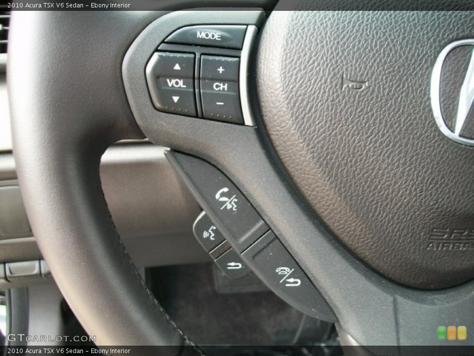 Ebony Interior Controls for the 2010 Acura TSX V6 Sedan #50544301