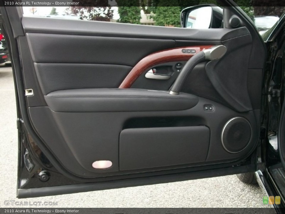 Ebony Interior Door Panel for the 2010 Acura RL Technology #50544694