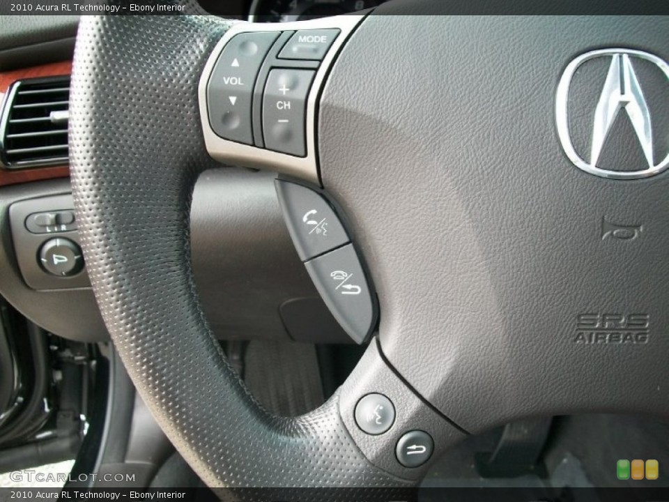 Ebony Interior Controls for the 2010 Acura RL Technology #50544772