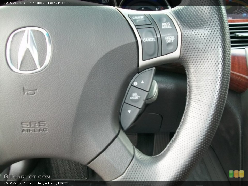 Ebony Interior Controls for the 2010 Acura RL Technology #50544790