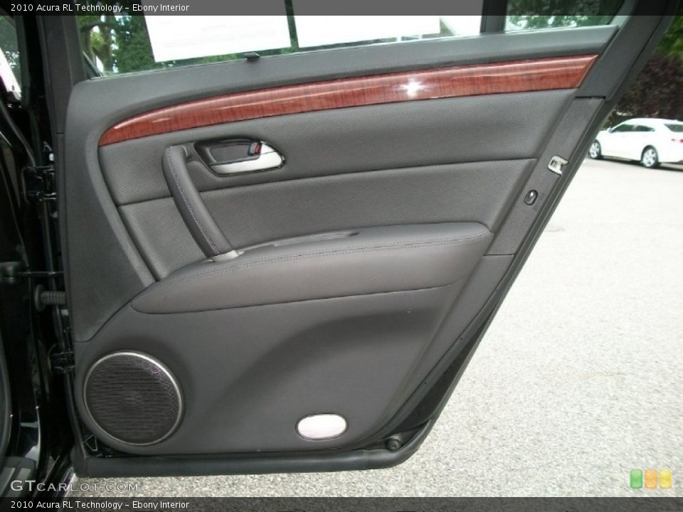 Ebony Interior Door Panel for the 2010 Acura RL Technology #50544892
