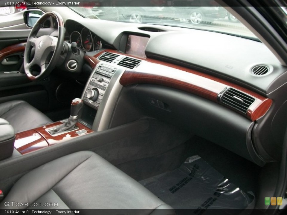 Ebony Interior Dashboard for the 2010 Acura RL Technology #50544940