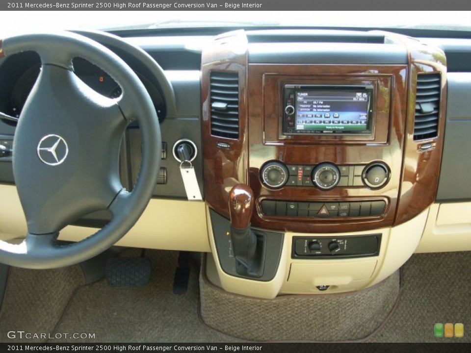 Beige Interior Controls for the 2011 Mercedes-Benz Sprinter 2500 High Roof Passenger Conversion Van #50545663